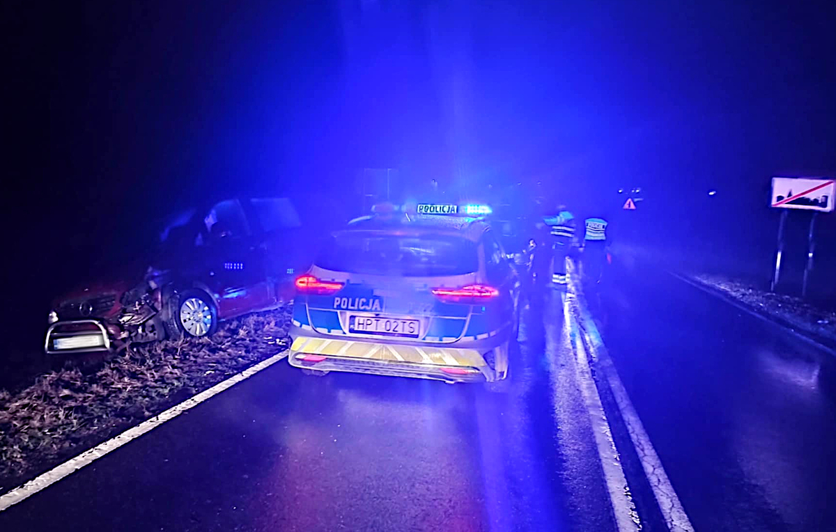 Miejsce kolizji drogowej