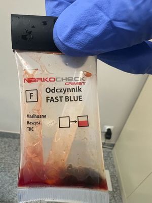 zabezpieczone środki zawierające THC