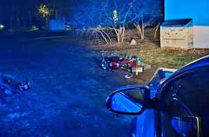 Miejsce zdarzenia drogowego.