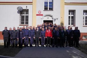 Uczestnicy narady służbowej