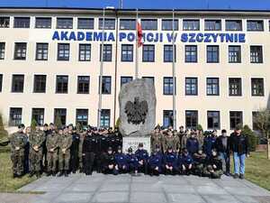 Uczniowie klas mundurowych z wizytą w Akademii Policji w Szczytnie