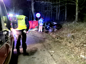 służby na miejscu zdarzenia drogowego