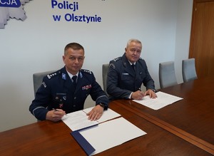 Insp. Mirosław Elszkowski oraz ppłk. Piotr Rutkiewicz