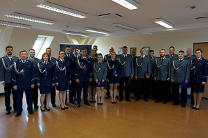 Uczestnicy uroczystej zbiórki