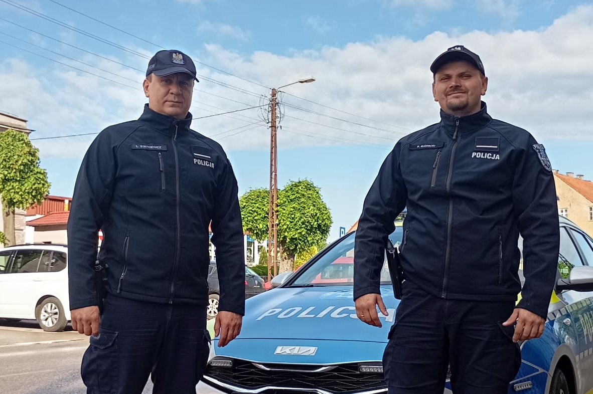 st. post. Łukasz Statkiewicz oraz st. post. Paweł Klepacki