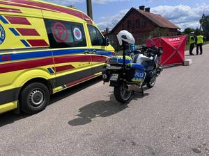 Miejsce wypadku drogowego