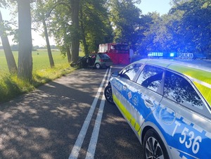 Miejsce wypadku drogowego