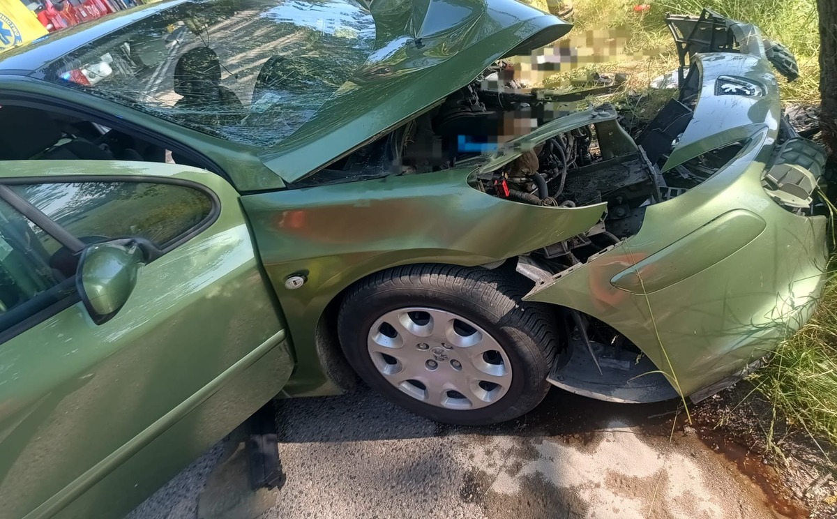 Miejsce wypadku drogowego