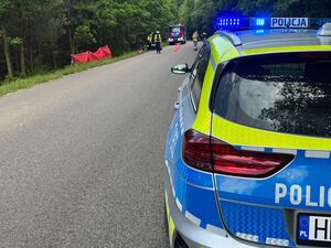 wypadek motocyklisty