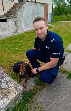 Policjant i pies