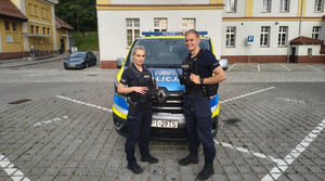 Asp. Barbara Janocha i post. Patryk Trzonkowski