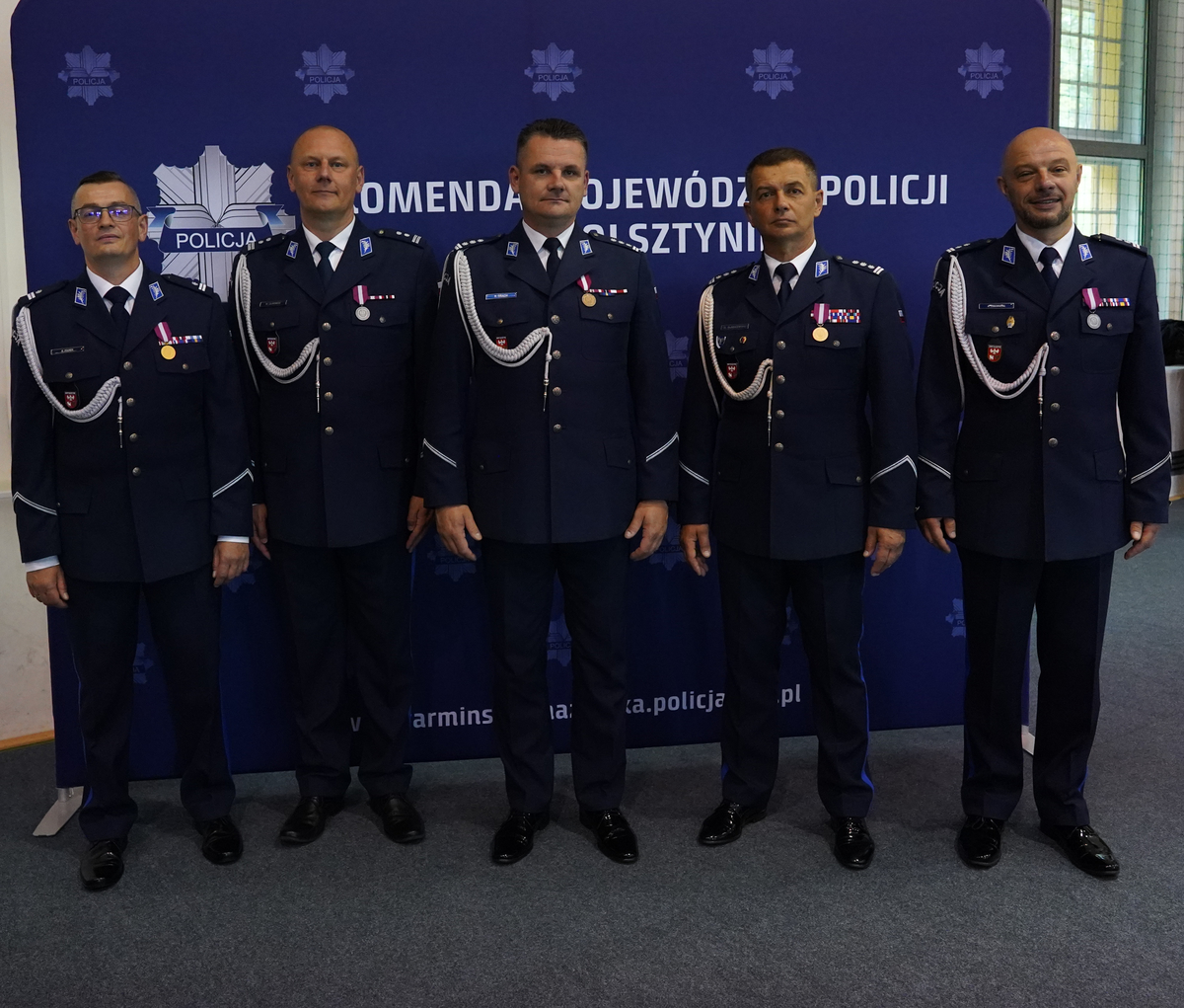 Uczestnicy ślubowania i Święta Policji OPP w Olsztynie