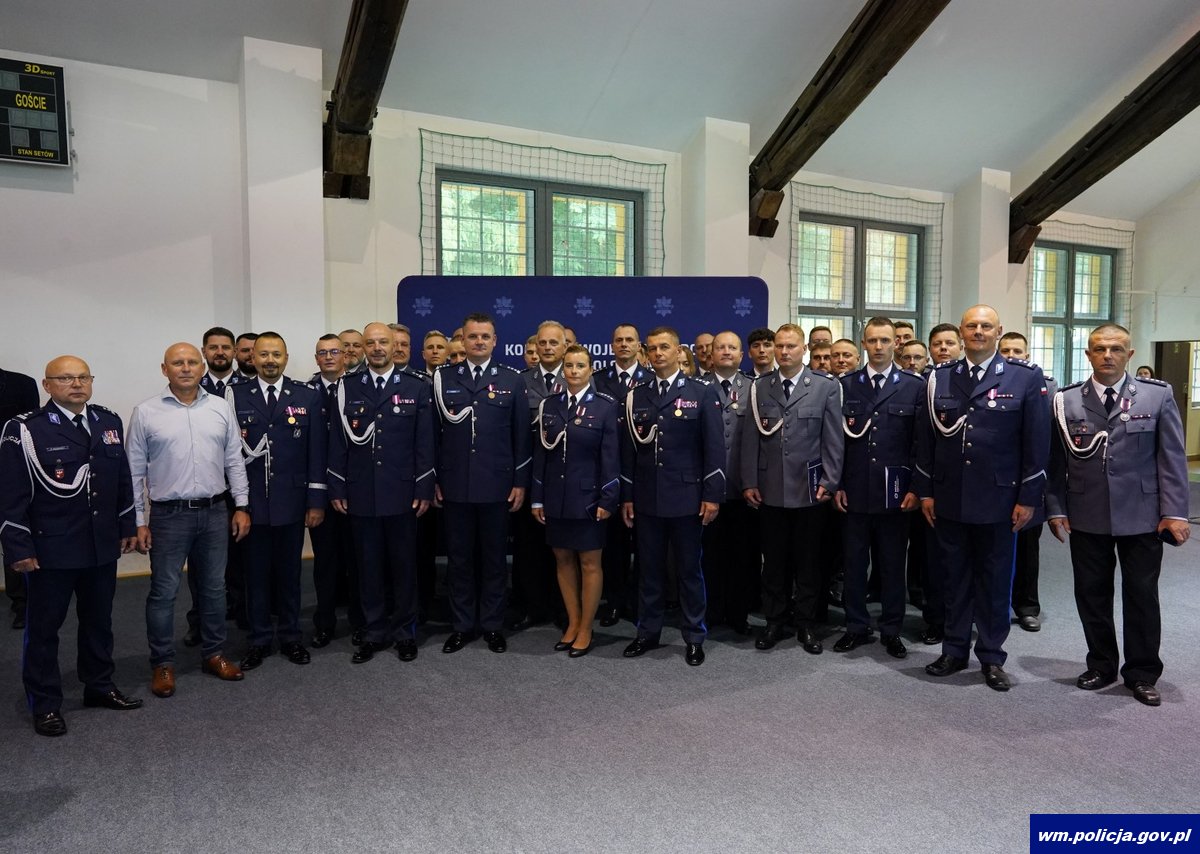 Uczestnicy uroczystości w Oddziale Prewencji Policji w Olsztynie