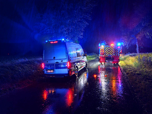 Miejsce wypadku drogowego