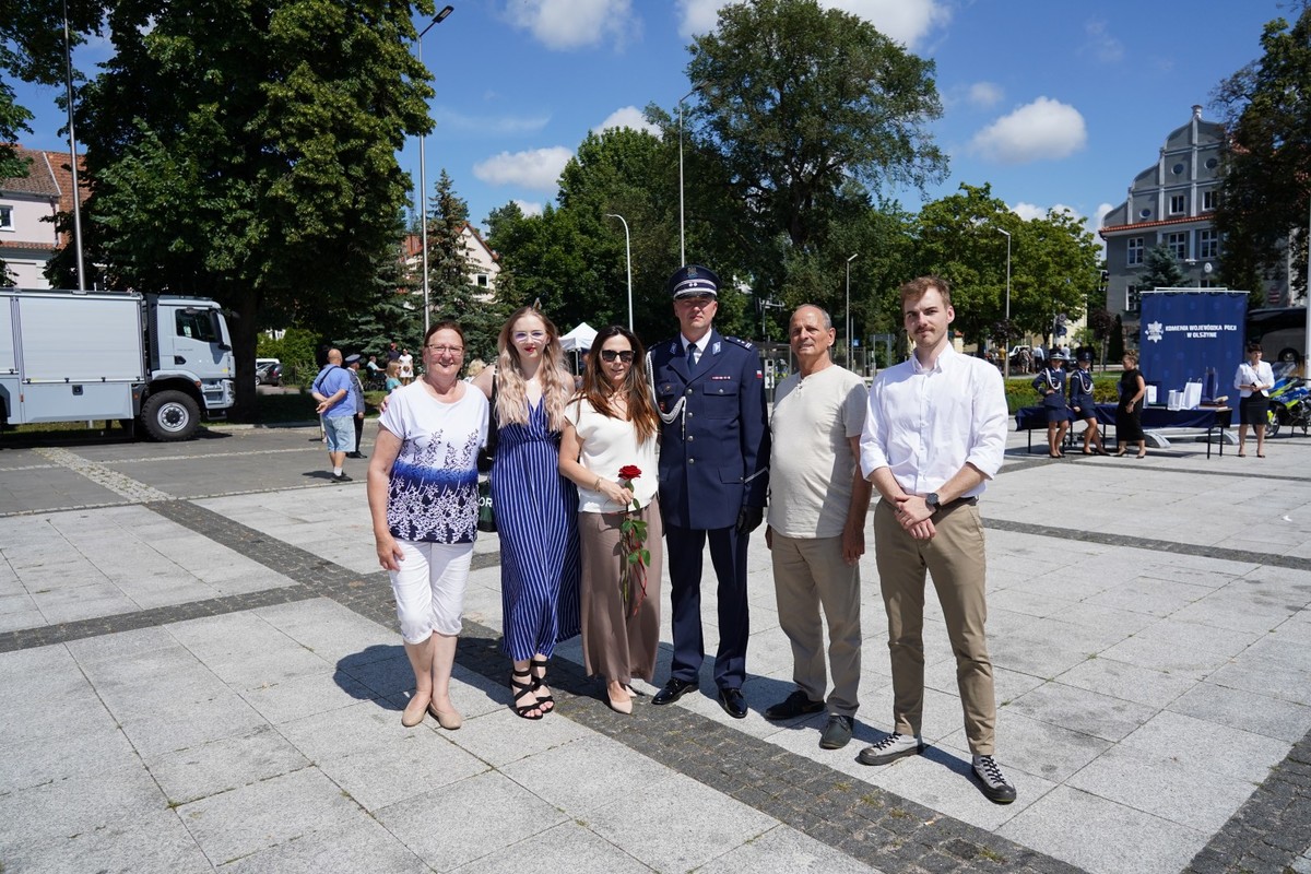 Uczestnicy Święta Policji i nadania Sztandaru KPP w Giżycku.