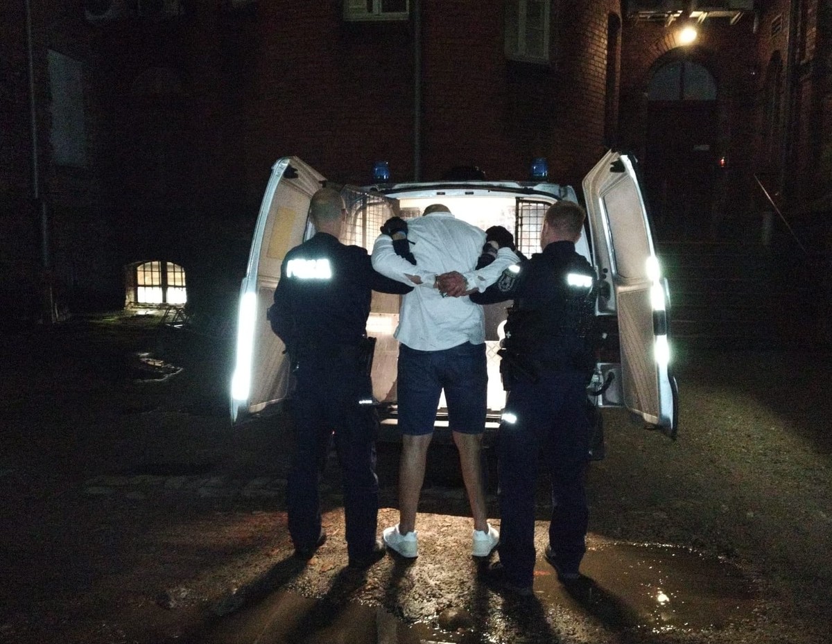 Zatrzymany mężczyzna