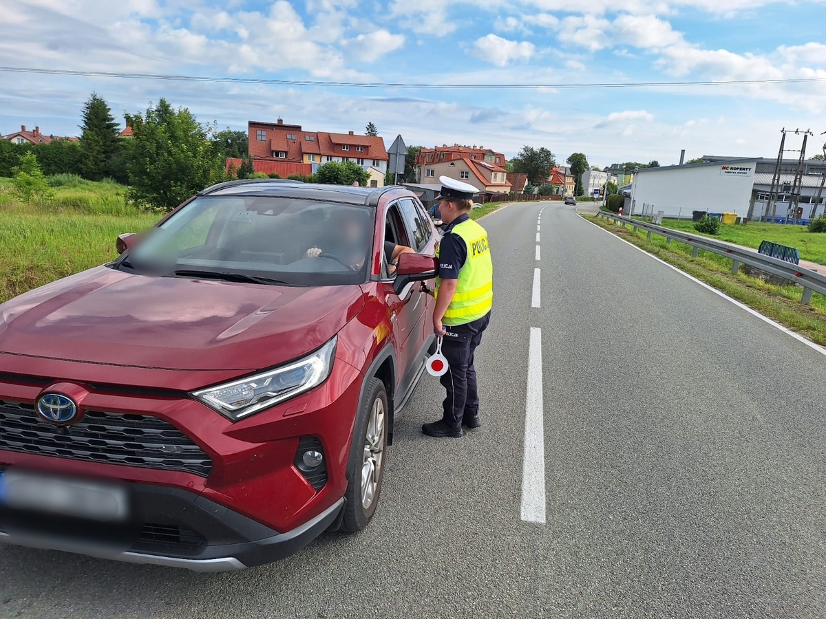 Policjanci podczas działań