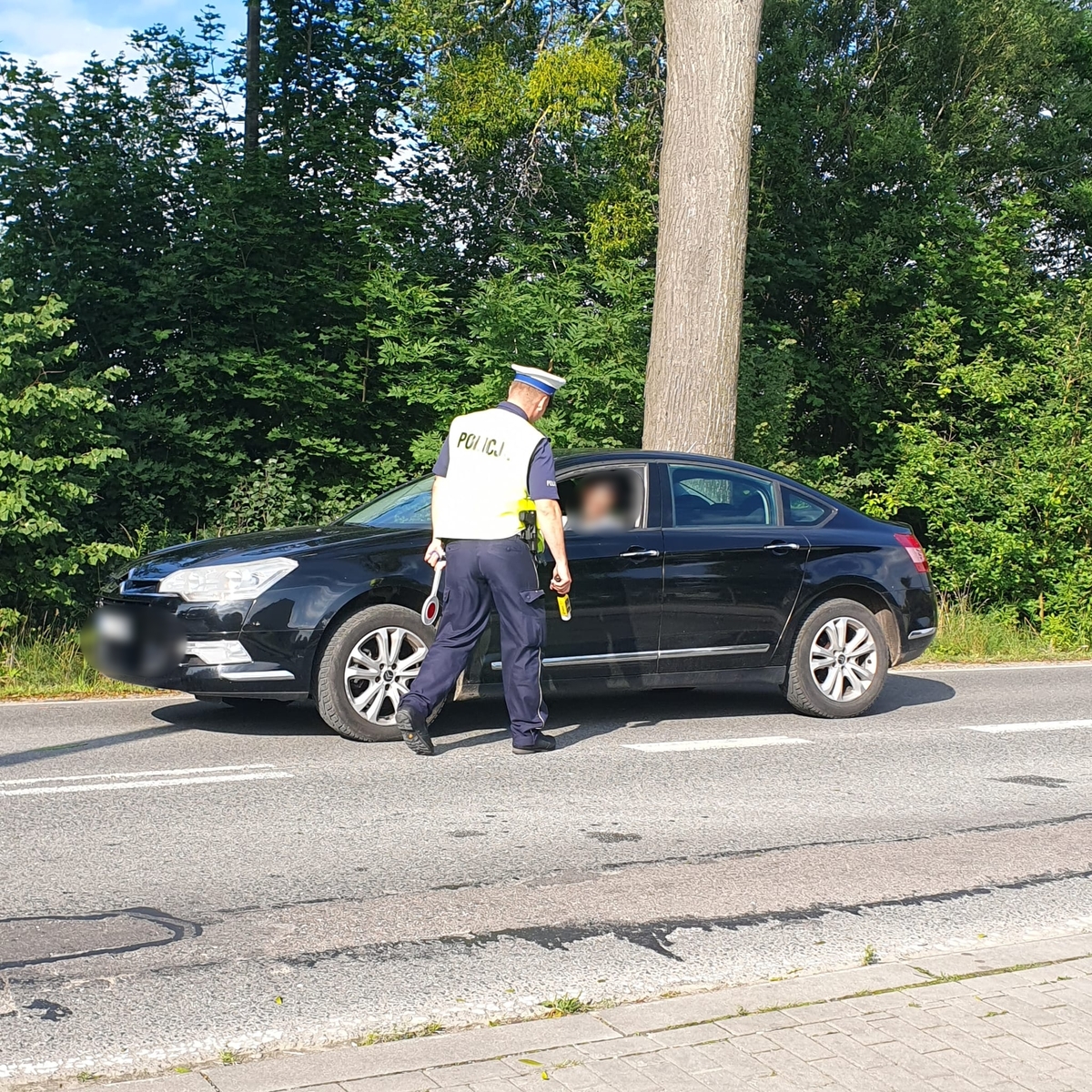 Policjanci podczas działań