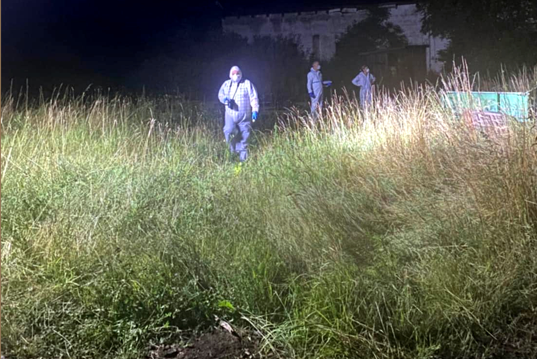 Policjanci podczas oględzin