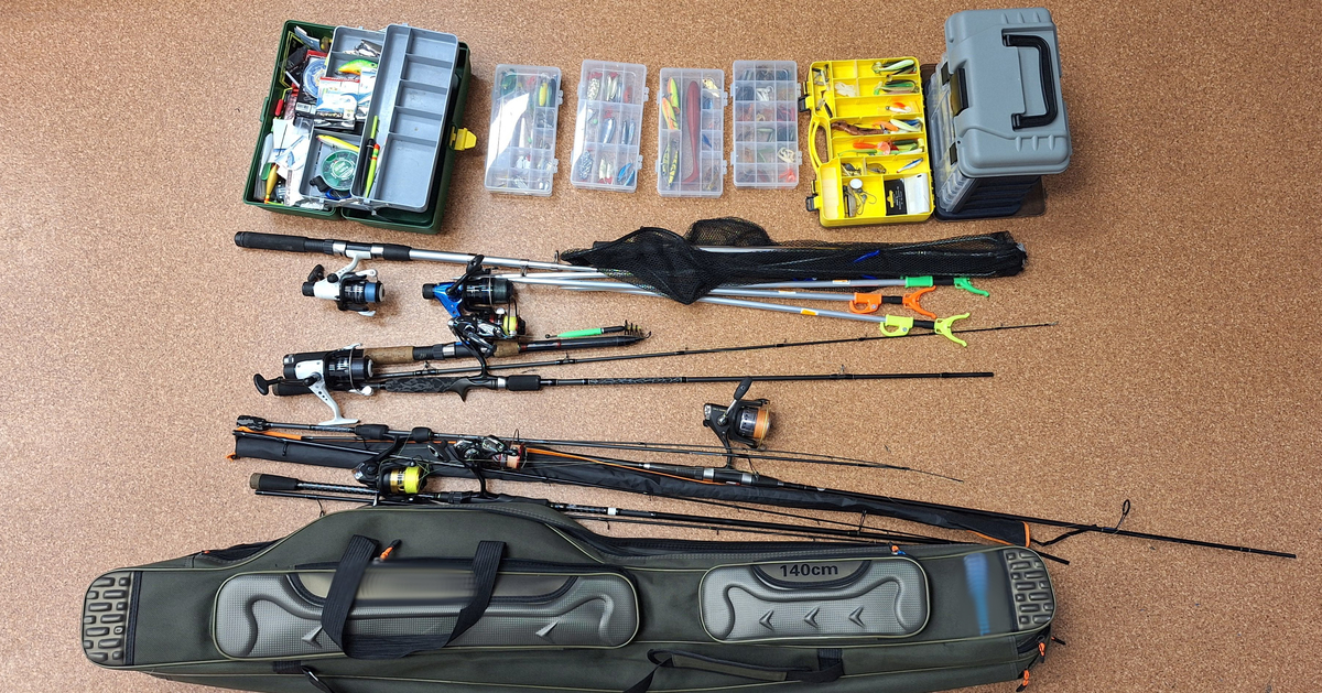 Odzyskany sprzęt wędkarski