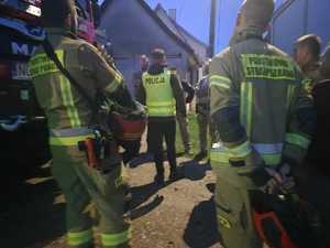 Służby na miejscu.