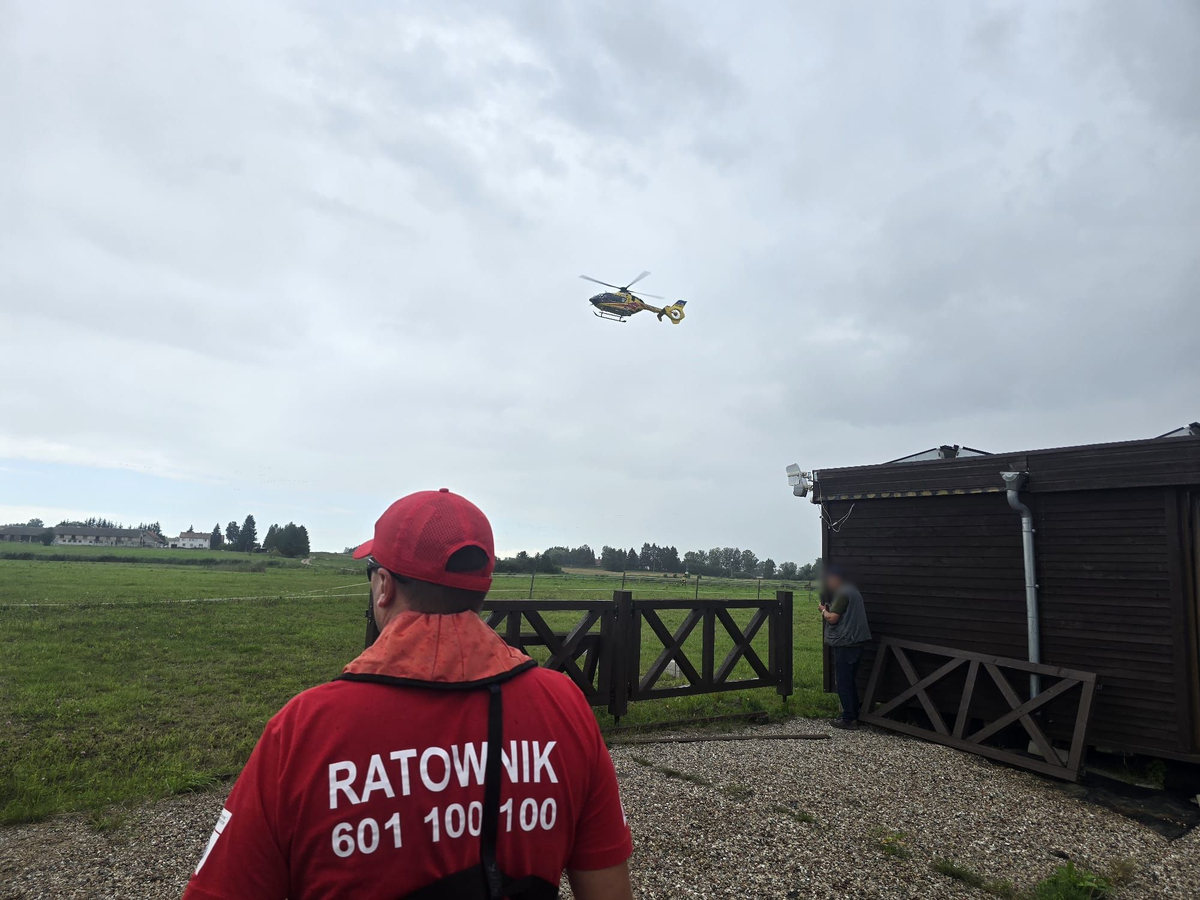 Służby na miejscu zdarzenia