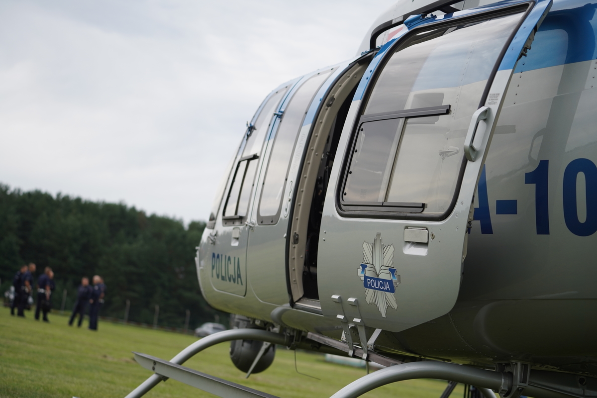 policyjny helikopter
