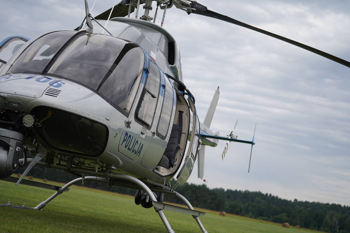 policyjny helikopter