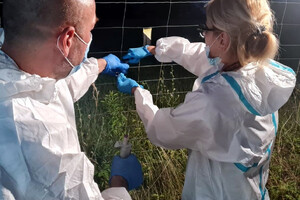 Policjanci z laboratorium