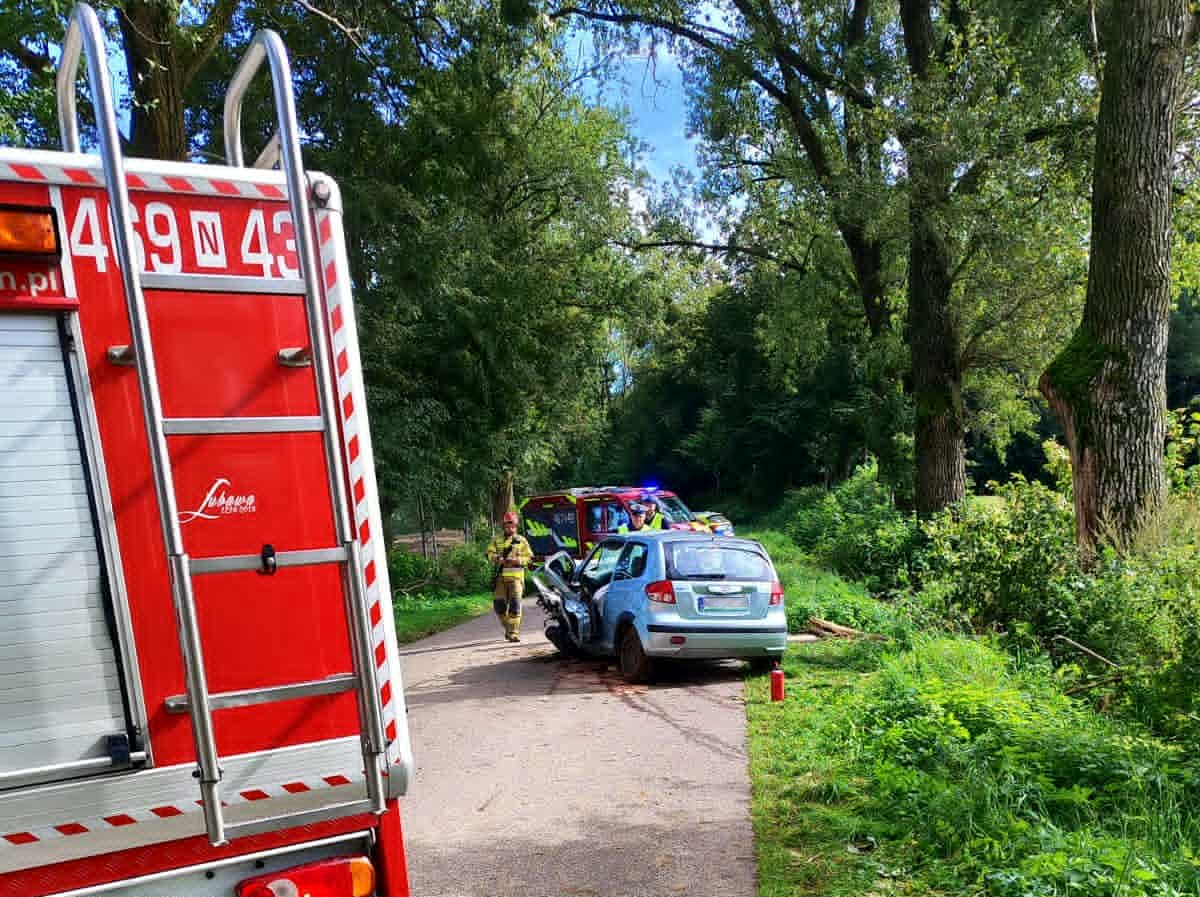 Miejsce wypadku drogowego