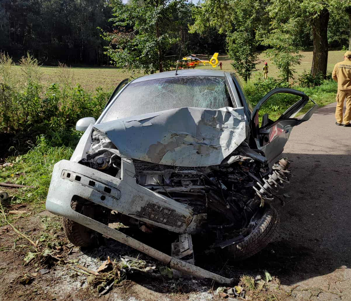 Miejsce wypadku drogowego