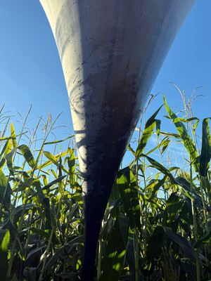 Zabezpieczony balon z ładunkiem papierosów