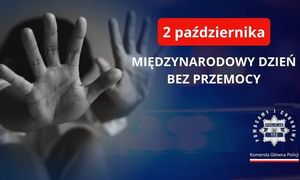 Międzynarodowy Dzień bez Przemocy - plakat