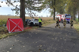 Miejsce wypadku drogowego