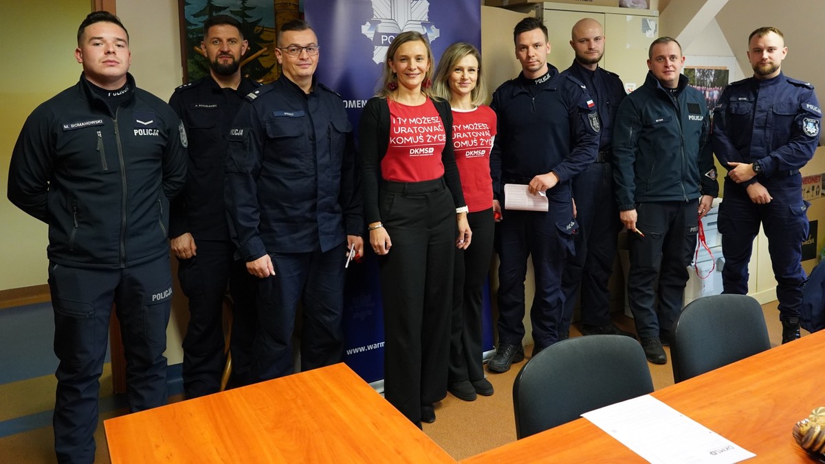 Uczestnicy akcji z DKMS