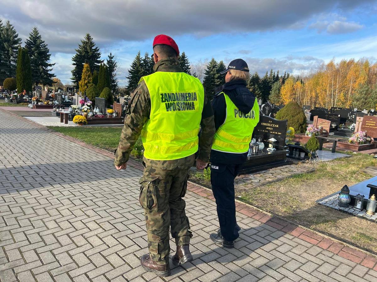 Policyjne zabezpieczenie podczas działań Wszystkich Świętych