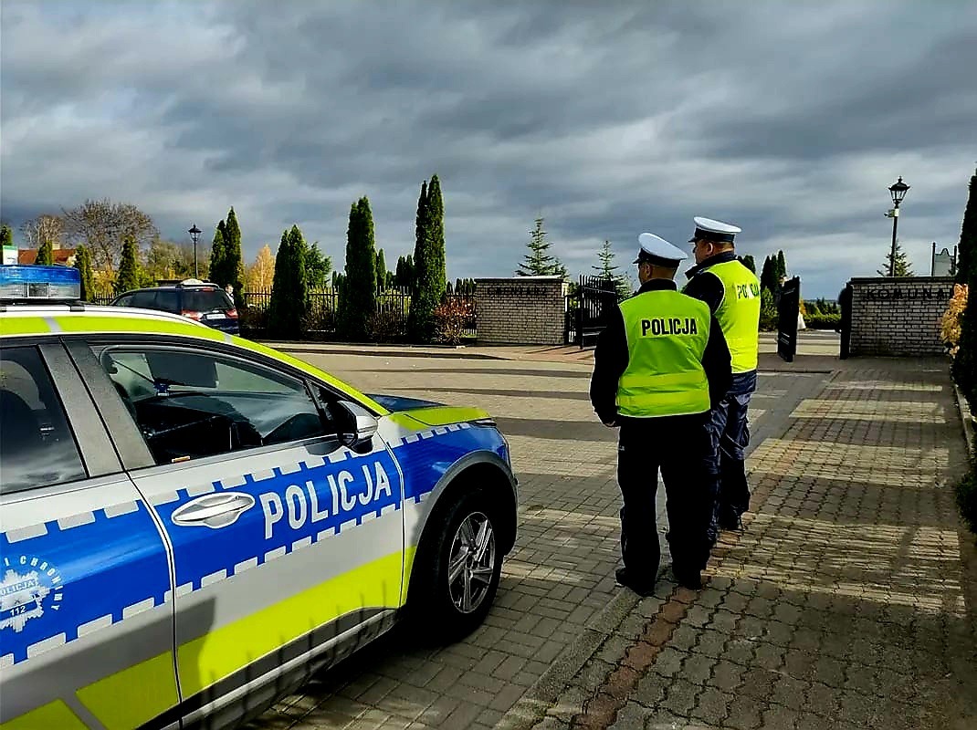 Policjanci podczas działań
