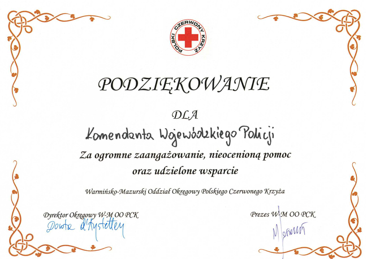 Podziękowania