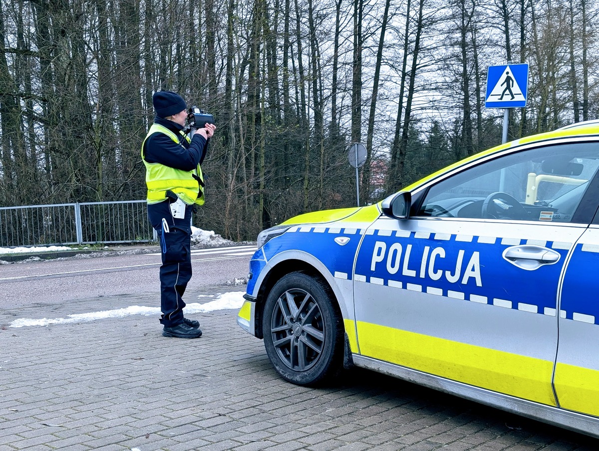 Policjant podczas działań