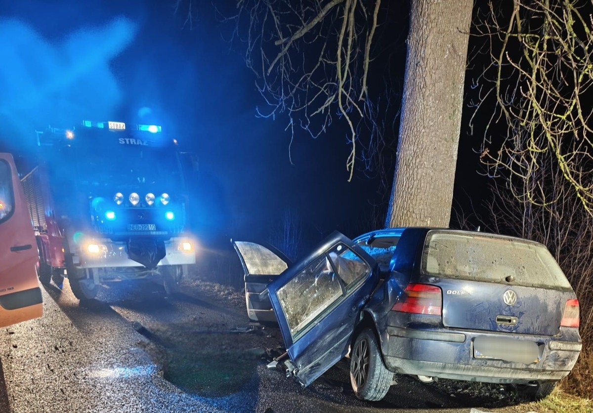 Miejsce wypadku drogowego