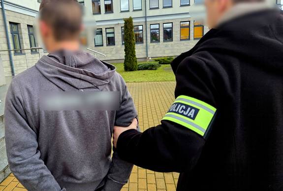 zatrzymany mężczyzna