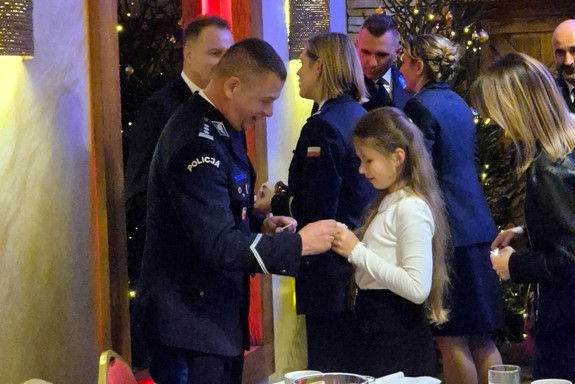 Uczestnicy spotkania wigilijnego