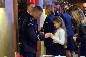 Uczestnicy spotkania wigilijnego