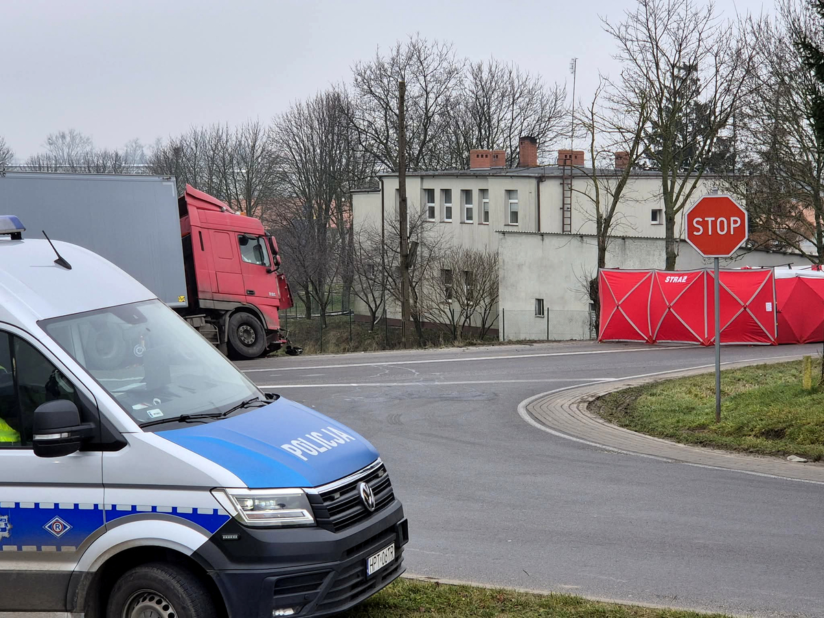 Miejsce wypadku drogowego