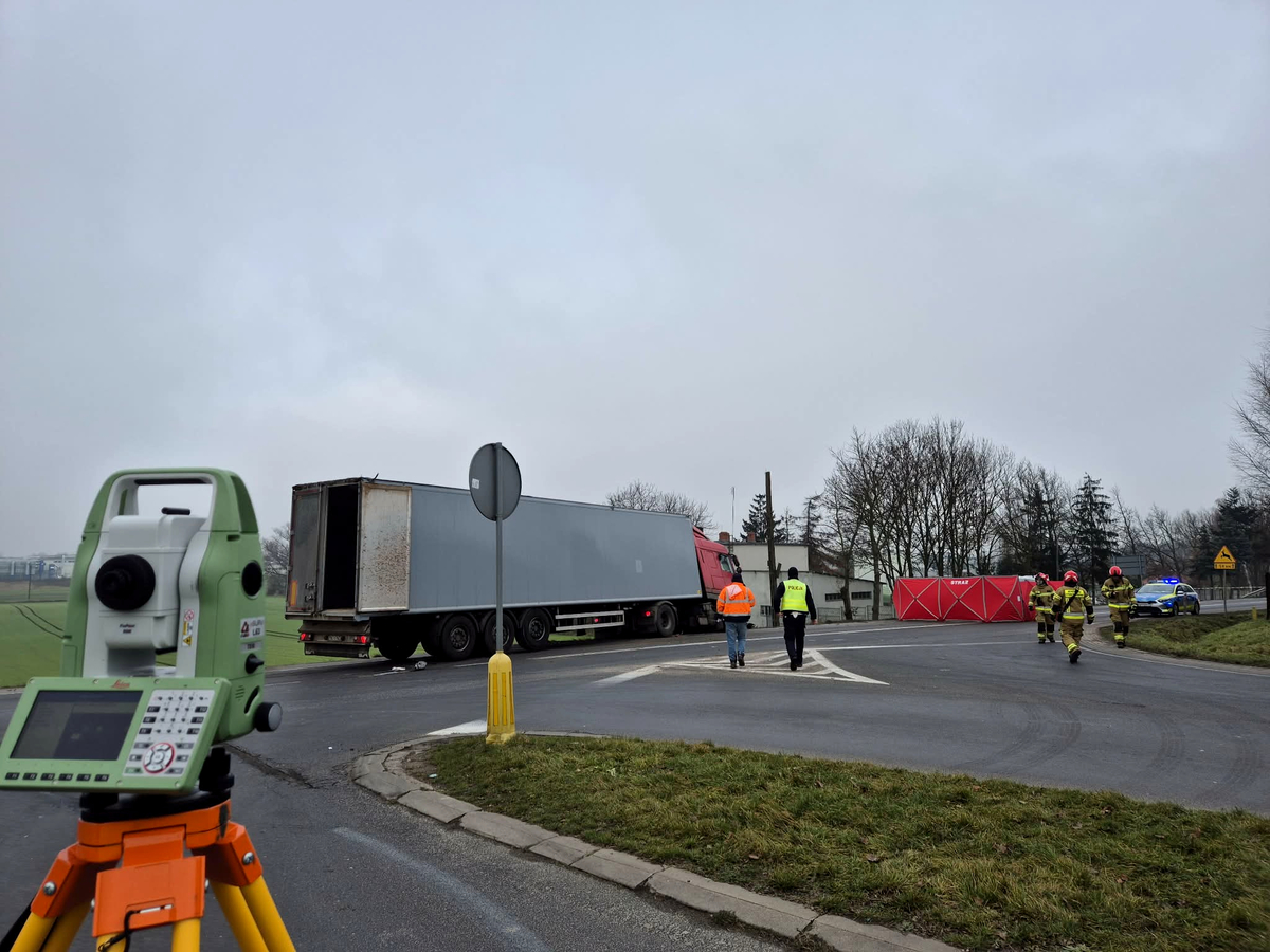 Miejsce wypadku drogowego