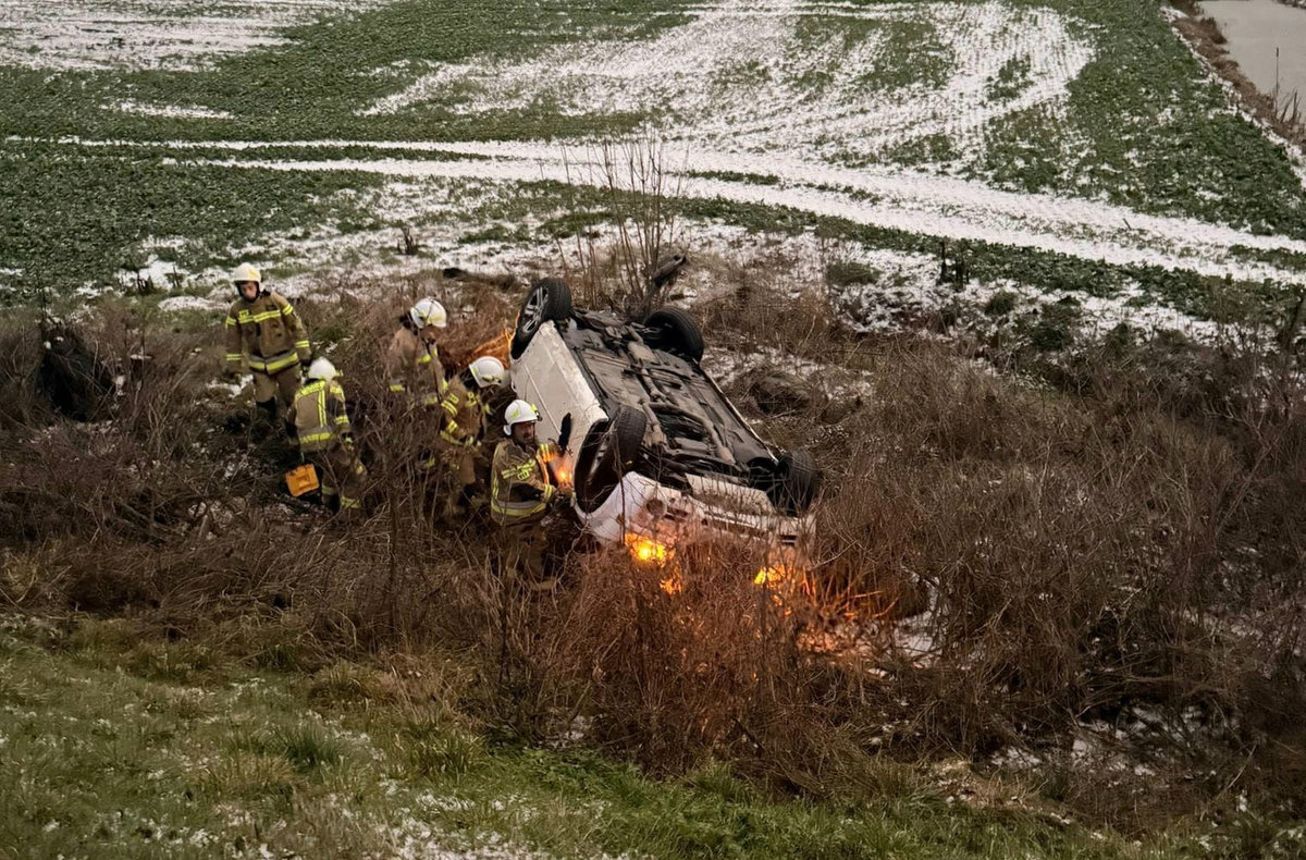 Kolizja w m. Wielka Tymawa