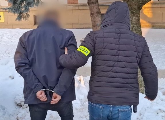 zatrzymany mężczyzna