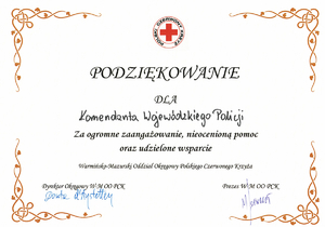 podziękowania