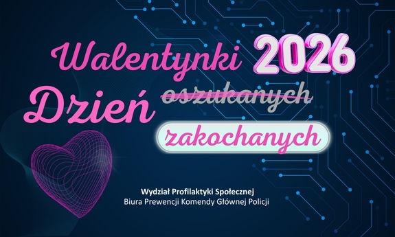 Plakat bezpieczne walentynki