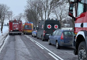 Miejsce wypadku drogowego